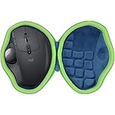 co2CREA Hard Case Replacement for Logitech MX Ergo S/MX Ergo Wireless Trackball Mouse (Blue Case)