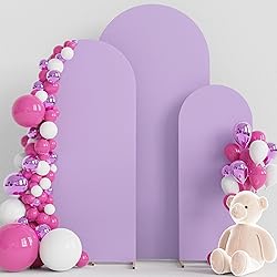 Wokceer Wedding Arch Cover Set of 3 Spandex Fitted