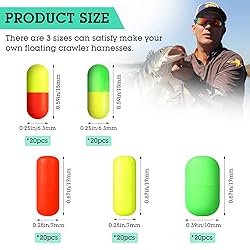 Skylety 100 Pieces Pompano Rig Floats Surf Fishing