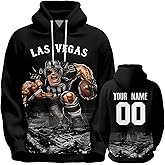 Lahhovc Custom Football Hoodie City Hooded Sweatshirt Personalized Name Number for Men Women Youth Fans Gift