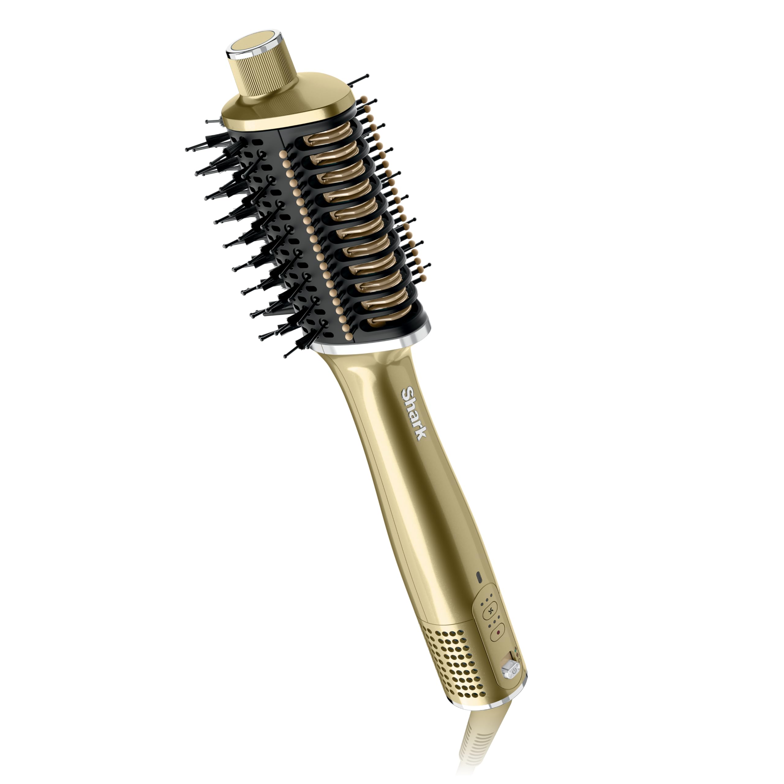 Photo 1 of Shark Glossi 2-in-1 Hot Tool and Air Glosser, Ultra-Fast, Ultra-Glossy Blowouts at-Home, Heat-Controlled Ceramic, Curly, Coily, and Color Friendly, Liquid Gold, HT302GD