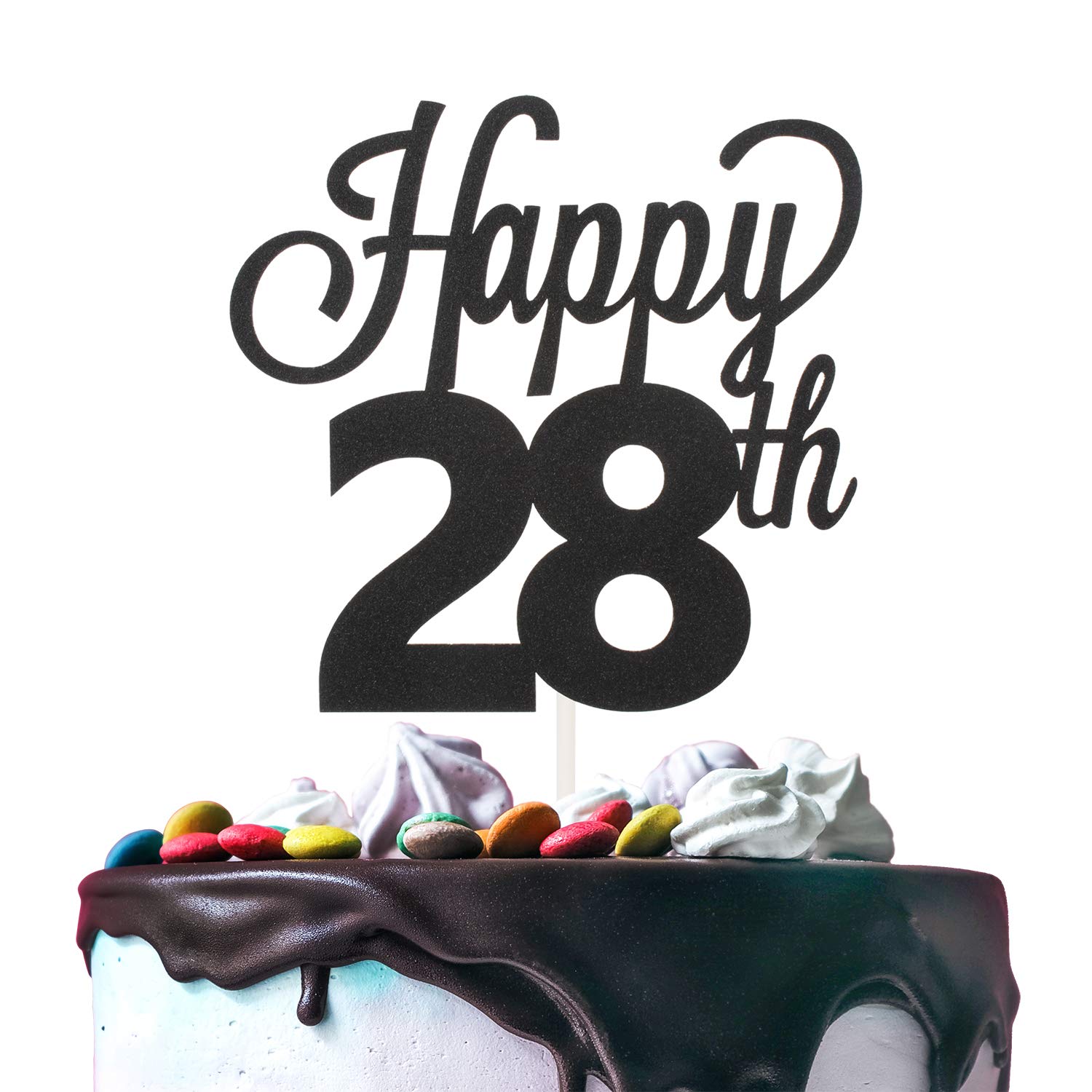 Home Furniture Diy Happy Birthday Cake Topper Double Sided 8