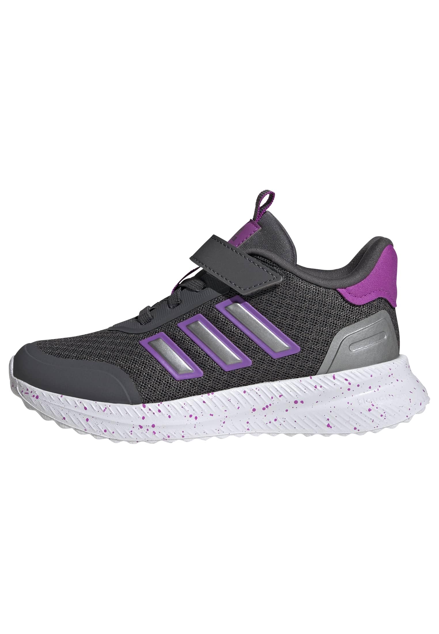 adidas Unisex-Kids X_PLR Path Elastic Lace & Strap, Grey/Purple Burst/Iron Metallic, 13.5 Image