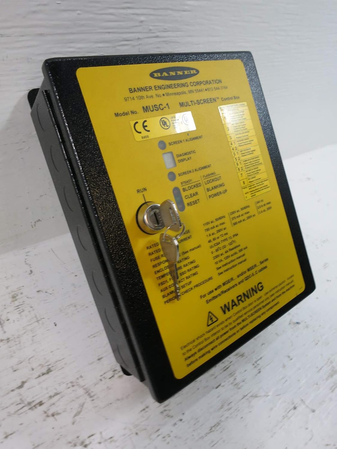 Banner Engineering Musc 1 Multi Screen Light Curtain Control Box