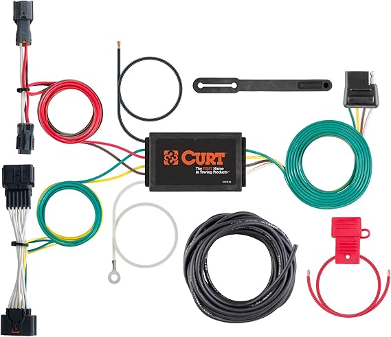 CURT Manufacturing 56321 Vehicle-Side Custom 4-Pin Trailer Wiring