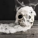 obqo 100 Pieces Halloween Spooky Black Plastic Spiders for Decorations view 2