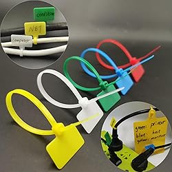 TidyTie Cable Marker Tie Tags, 104Pcs Self-Locking