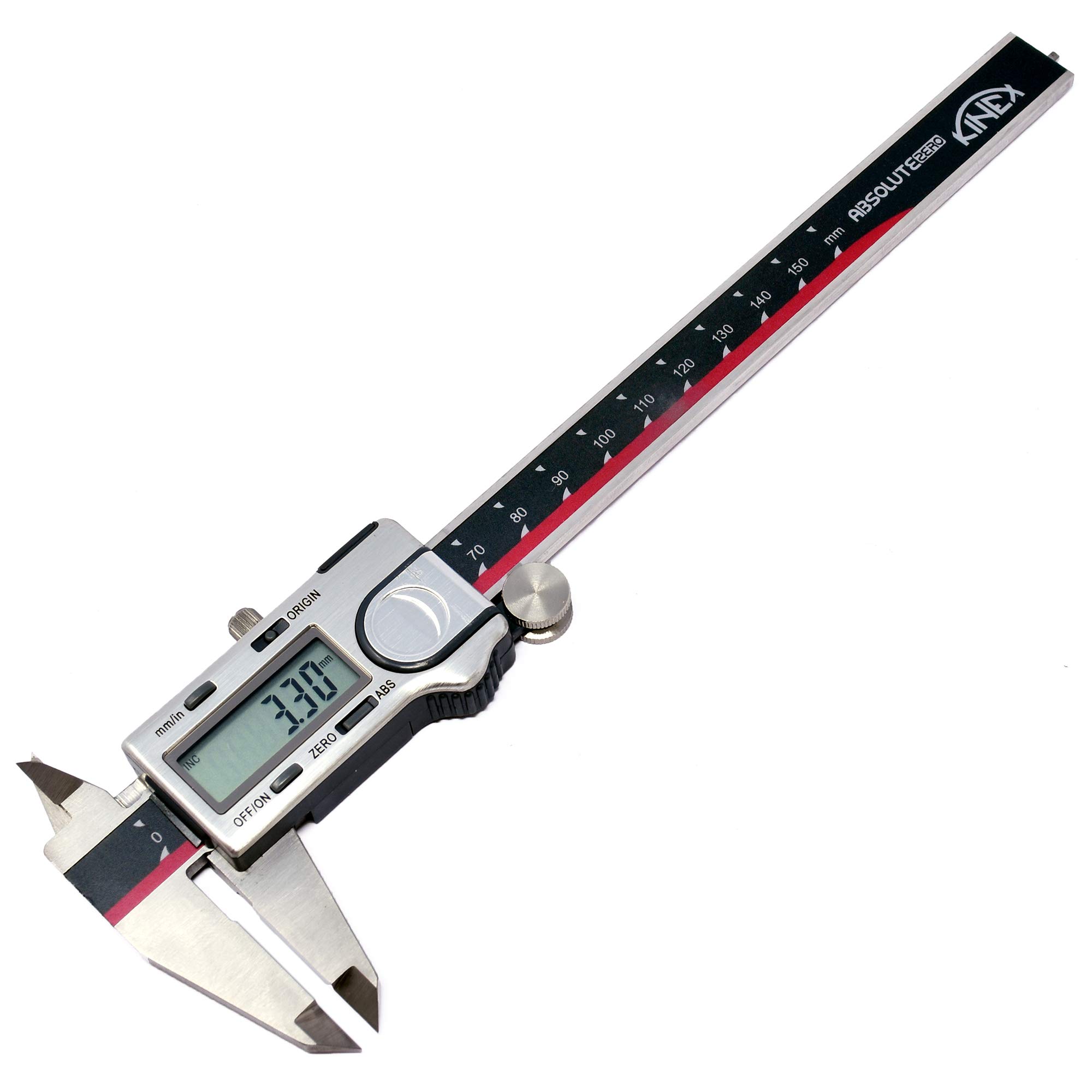 Kinex 150mm Parallax-Free Monoblock Vernier Caliper - Stainless Steel - 6000-2A