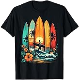 Surfboarder Hawaii Wave Surfing Beach Surfer T-Shirt
