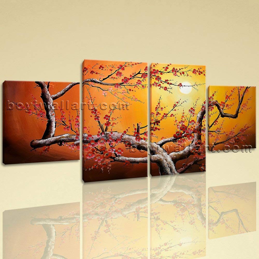Large Feng Shui Canvas Art Tree Wall Home Dining Room