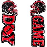 LKingel Football Earrings Game Day Earrings for Women Football Mom Dangle Earrings Gameday Accessories Rugby Championship Earrings Football Accessorie Outfits Shirts Jewelry for Women