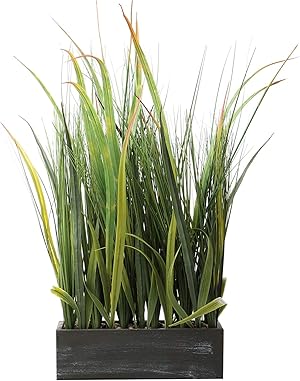 SAROSORA Künstliche Pflanzen, 55,9 cm hoch, für Garten, Innenbereich, Tischdekoration, Kunstrasen, Fauk Pflanzen (1,55,9 cm)