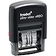 Trodat Economy Self-Inking Date Stamps, Stamp Impression Size: 3/8 x 1-1/4 Inches, Black, 2-Pack (E4828)