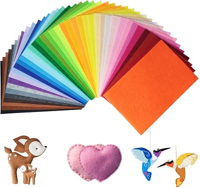 Koitoy 40 Pcs Felt Sheets A4 20x30cm Assorted Colors DIY Crafts