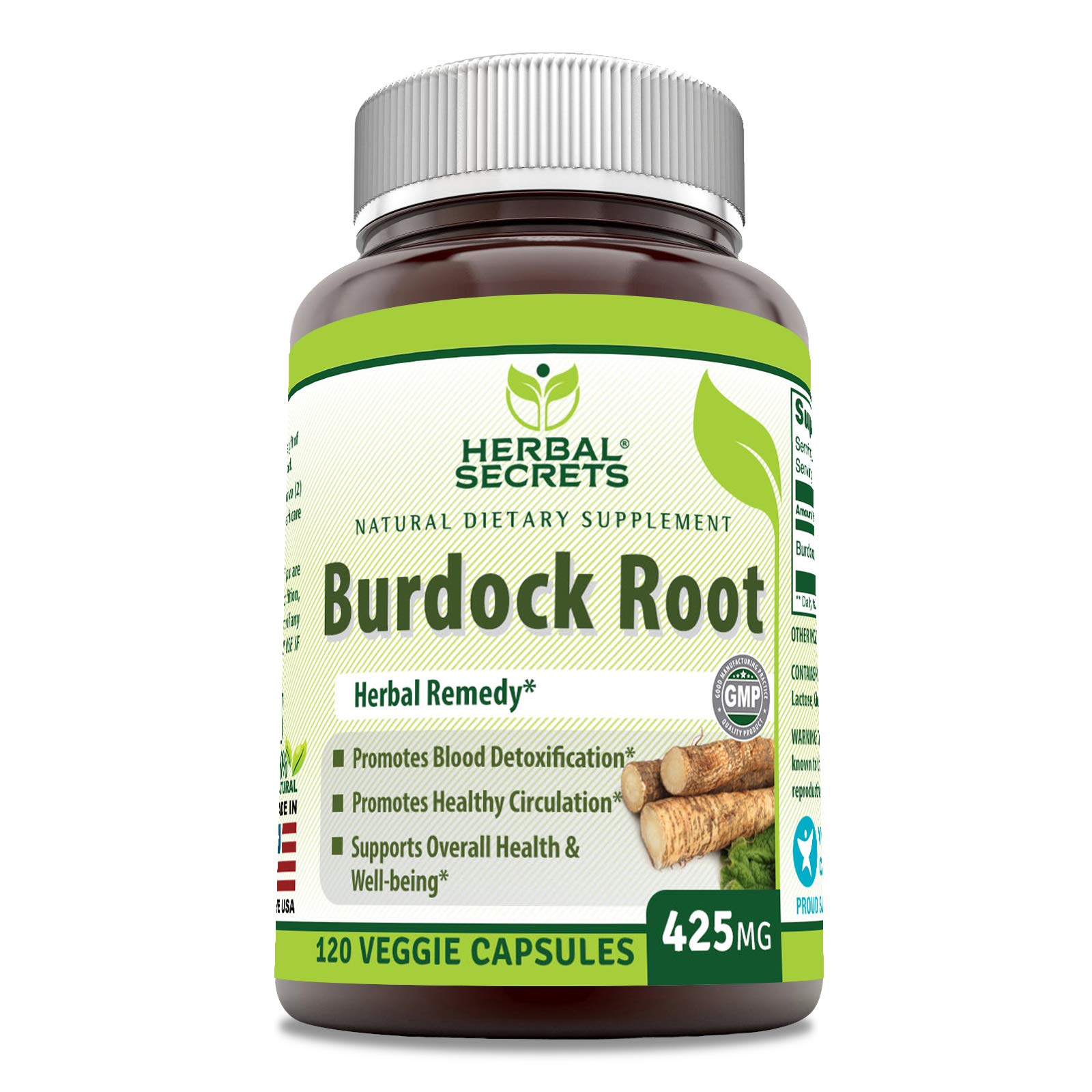 Herbal Secrets Burdock Root 425 Mg Capsules Non Gmo Promotes Blood Detoxification Promotes Healthy Circulation 120 Count Buy Online In Brunei At Brunei Desertcart Com Productid 74683821