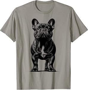 Cute French Bulldog in Proud Pose T-Shirt