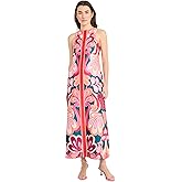 Donna Morgan Women's Sleeveless Floor-Length A-line Maxi Structured Bodice with Back Zipper-Elegant Wedding Guest Dress