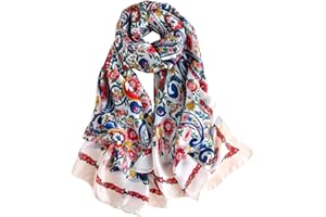 YMXHHB Silk Scarf 100% Mulberry Silk Fashion Scarves Long Lightweight Shawl Wrap …