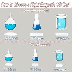 8PCS PTFE Magnetic Stir Bar Set for Magnetic