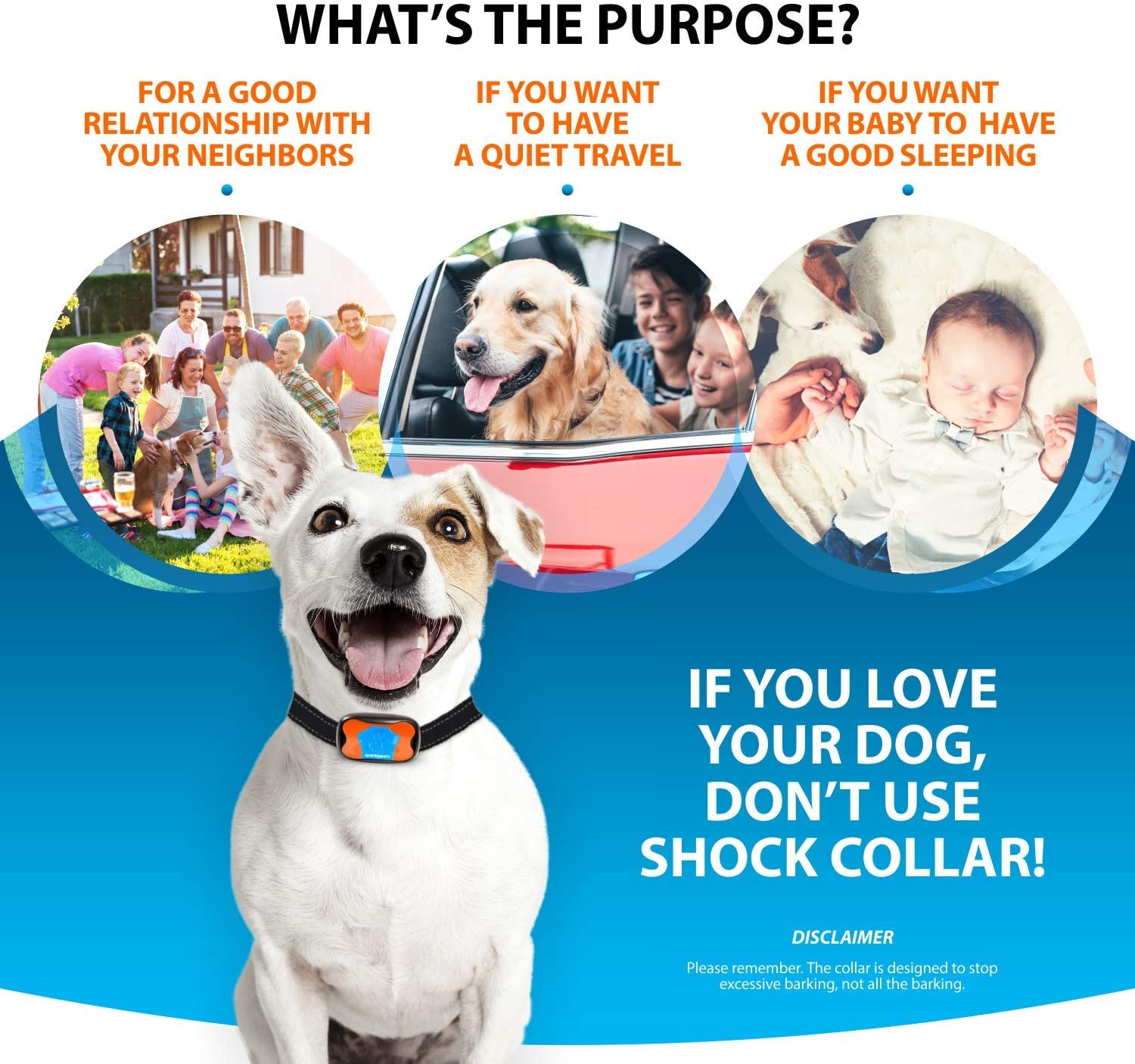 Stop dog howling collar Clearance