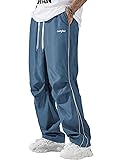 ZAFUL Men's Parachute Sweatpants Y2k Baggy Track