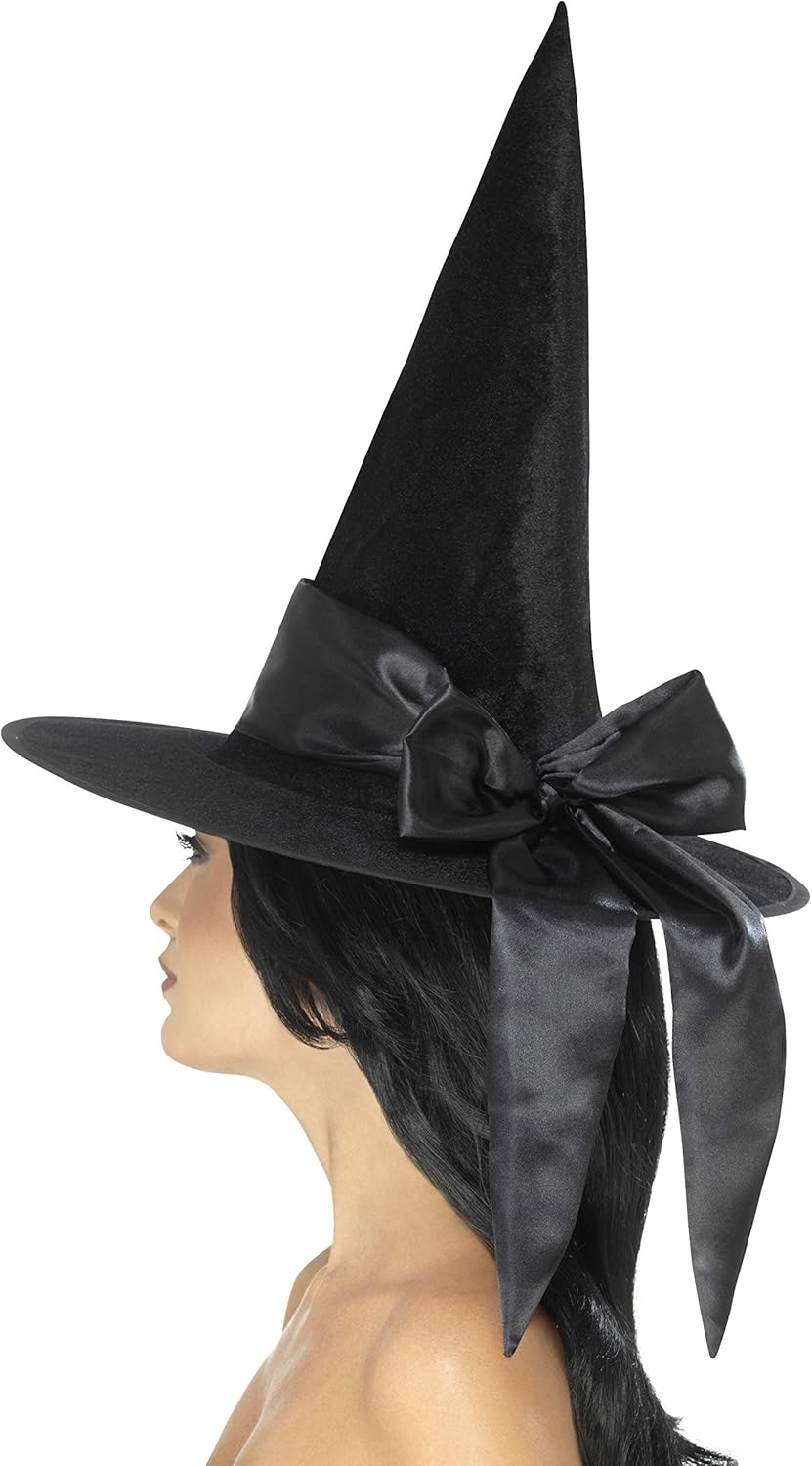 Deluxe Witch Hat with Black Bow