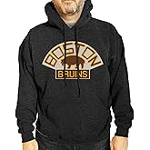 Wright & Ditson Adult NHL Retro Logo Hockey Fleece Hooded Sweatshirt - Soft Unisex Vintage Hoodie - Tag-Less Comfort