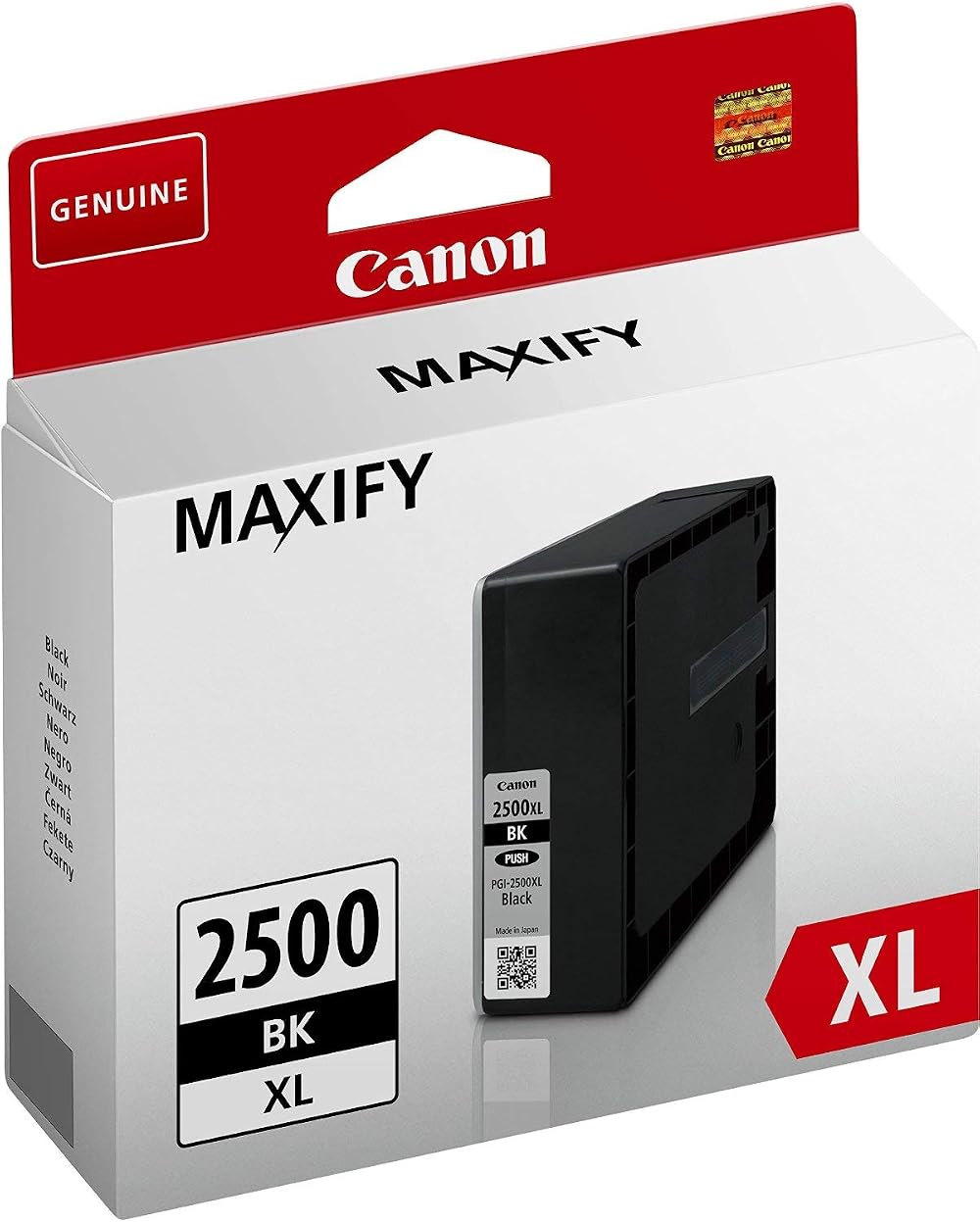 Canon PGI-2500XL Black High Yield Ink Tank 70.9ml for MAXIFY Printers Original