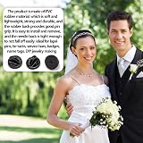 Siqian 30 Pcs Pin Back Locking Backs for Badges PVC Rubber 0.45 inch view 6
