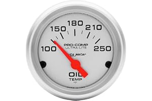 Auto Meter 4347 Ultra-Lite Short Sweep Electrical Oil Temperature Gauge