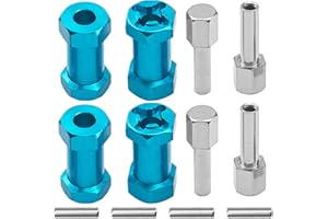 SHARE GOO 4PCS ShareGoo 12mm Wheel Hex Hub with 25mm Offset Compatible with 1/10 Traxxas Rustler Axial SCX10 Wraith 90046 RC4WD D90 Tamiya CC01 1/10 RC Crawler Car