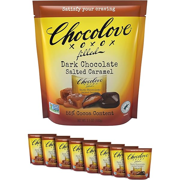 Amazon.com: CHOCOLOVE Salted Caramel Bites in Dark Chocolate, 3.5