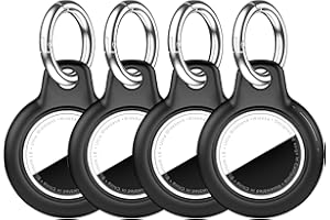Waterproof for Airtag Holder,4 Pack Case with Full Wrap Design, with Keychain for Apple Airtag,Anti-Lost Protective Case for 