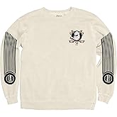 Blue 84 NHL unisex-adult Nhl Officially Licensed Crewneck Sweatshirt Ringspun Ivory Sleeveshot