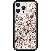 Wildflower Cases - Compatible with iPhone 16 Pro Max | Protective Black Bumper, 6.5ft Drop Test Certified, Women Owned Small Business | Fruit Cherries Strawberry Floral Cute Trendy | Berry World