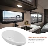 Dream Lighting 12V LED Ceiling Light 3500K 370LM RV Set of 2 IP44 with Switch view 2
