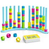 iuuoi Color Matching Challenge Game 2 Pack &ndash; Fast Pattern Color Sorting &amp; Stacking Toys, Fun Family Board Game for Kids 6-8-12 &amp; Adults, 2 Player Birthday Gift for Boys Girls, Sensory Toys for Autism