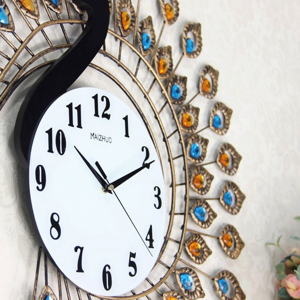 正規激安 Txxm モダン時計の壁時計居間ヨーロッパのファッションミニマリストクリエイティブクォーツ時計ベッドルームミュート時計掛けテーブル B07f746gvj Studioweb Com