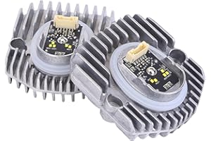 TukboTech Yellow LED DRL Headlight Module Control Unit Left & Right Side LED DRL Angel Eyes Daytime Running Light Control Module Fit for BMW 530E 530I 540I 640I 540D M5 M550I, 63117214939 63117214940