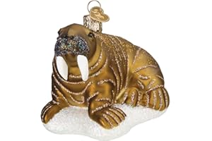 Old World Christmas Walrus Glass Blown Ornament for Christmas Tree