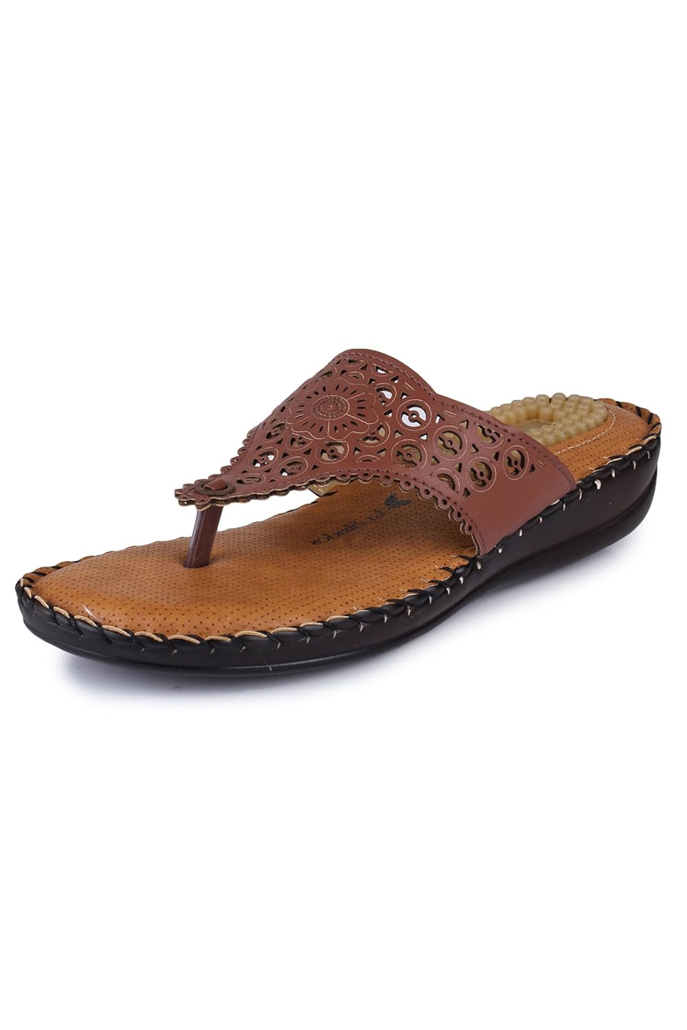 la shades ls-2004 brown doctor sole orthopaedic slippers for women