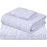 ZOYER 100% Cotton Sheets – Twin XL Size Percale Bedding, Cooling & Breathable, Durable with a Crisp, Soft & Comfortable Feel, 16" Deep Pocket, 3-Piece Set, Blue Autumn
