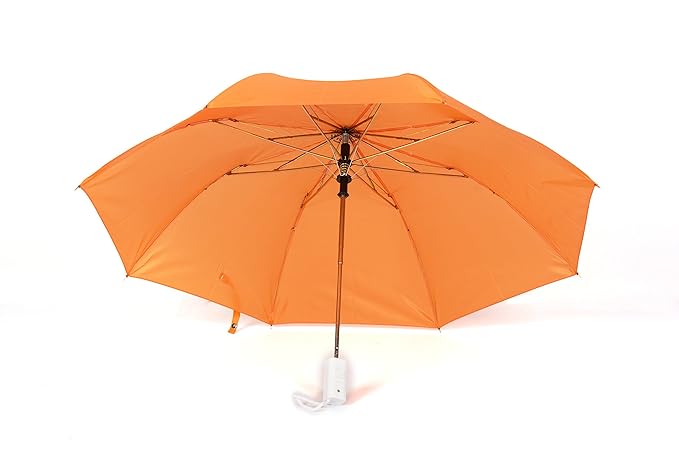 Auto Open 2-Fold Orange Umbrella