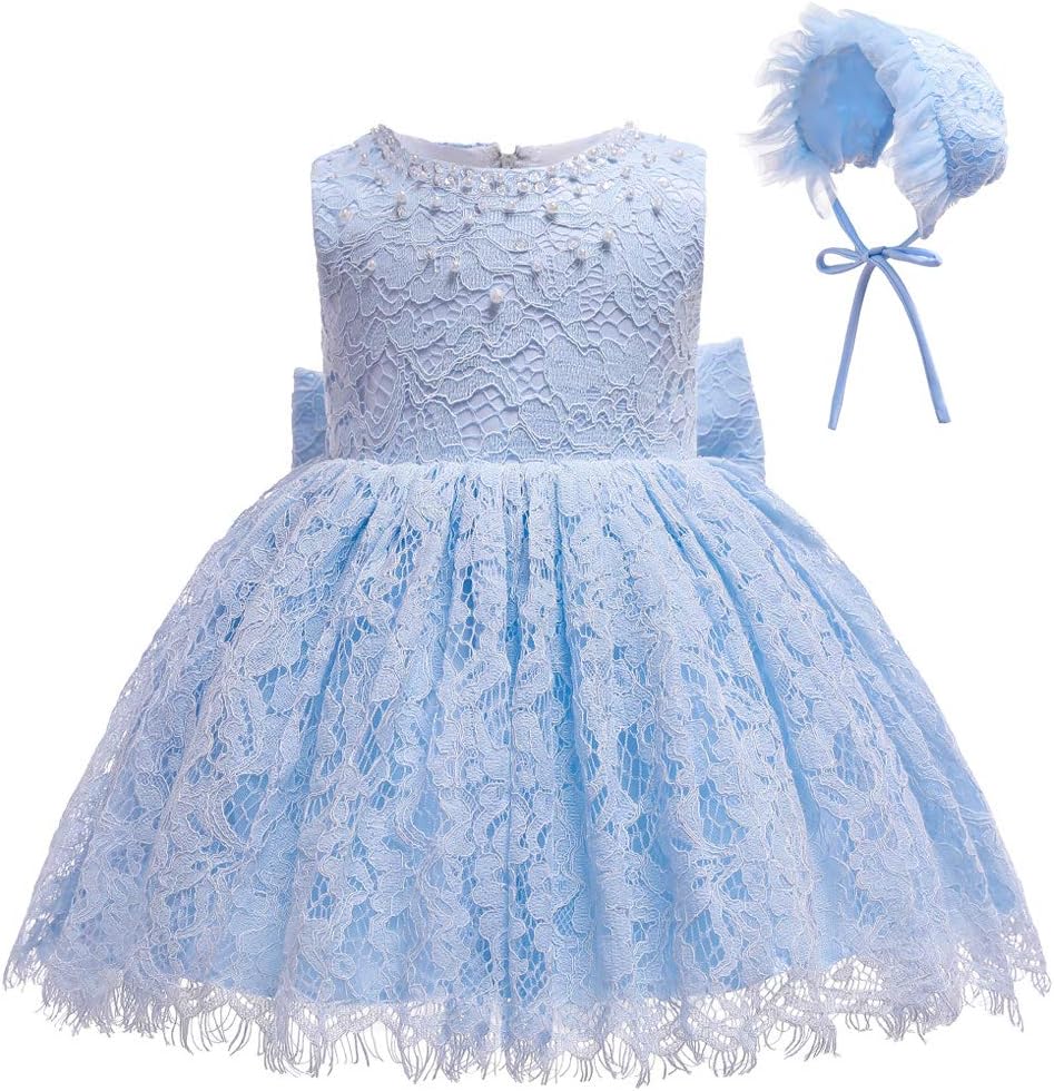 Coozy Baby Girls Dress Infant Princess Christening Baptism Party Birthday Formal Dress