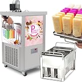 Kolice Commercial Single Mould Popsicle Machine,Ice pop Sticks Maker, Ice Lolly Machine, Ice Lollipop Machine -30 pcs/Mold Set,110ML/each Stick