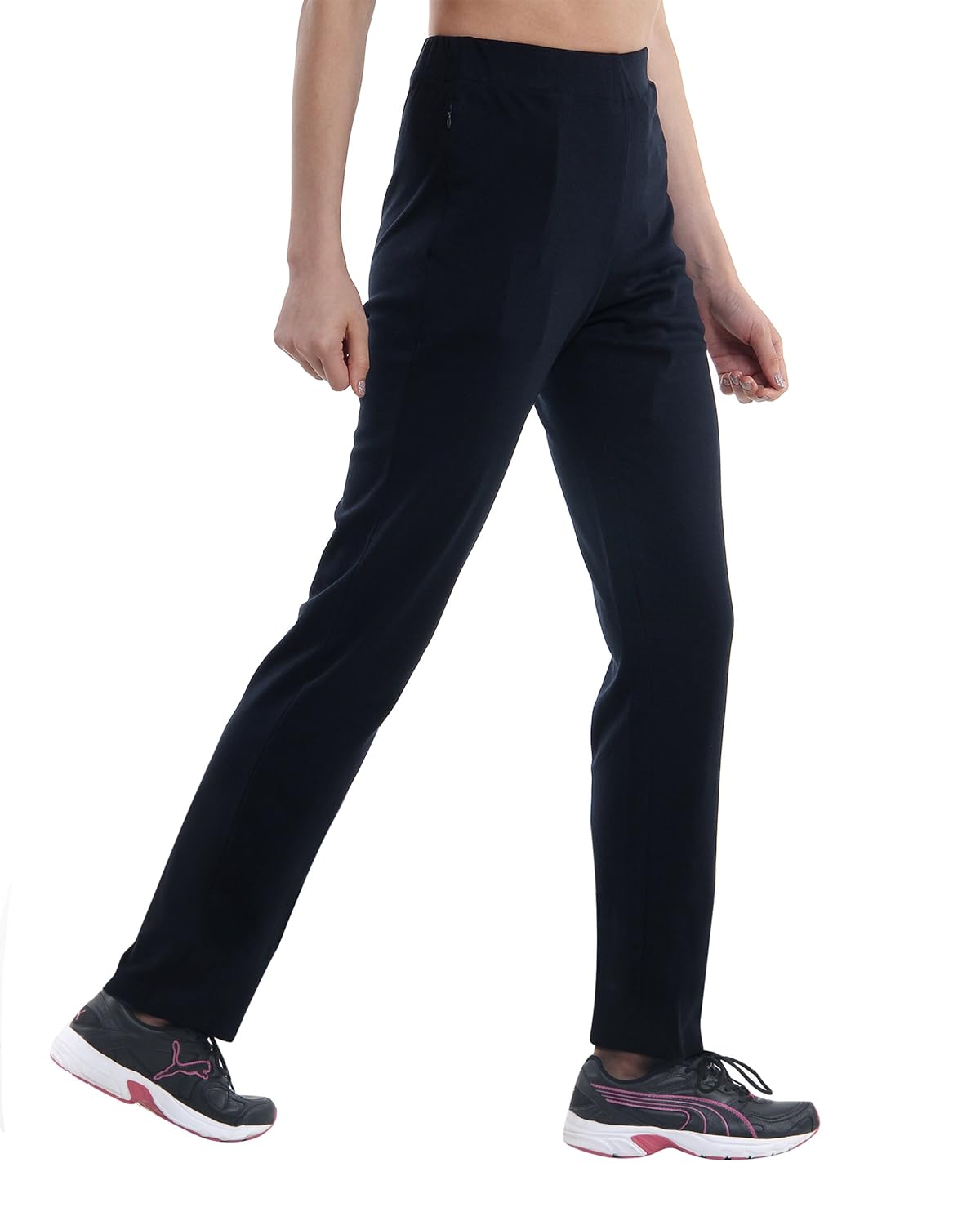 berge' ladies track pant knits navy comfort fit