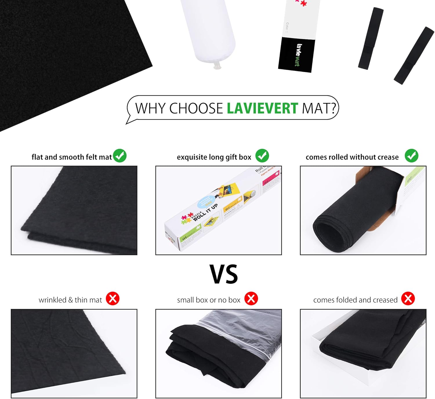 lavievert jigsaw puzzle roll mat