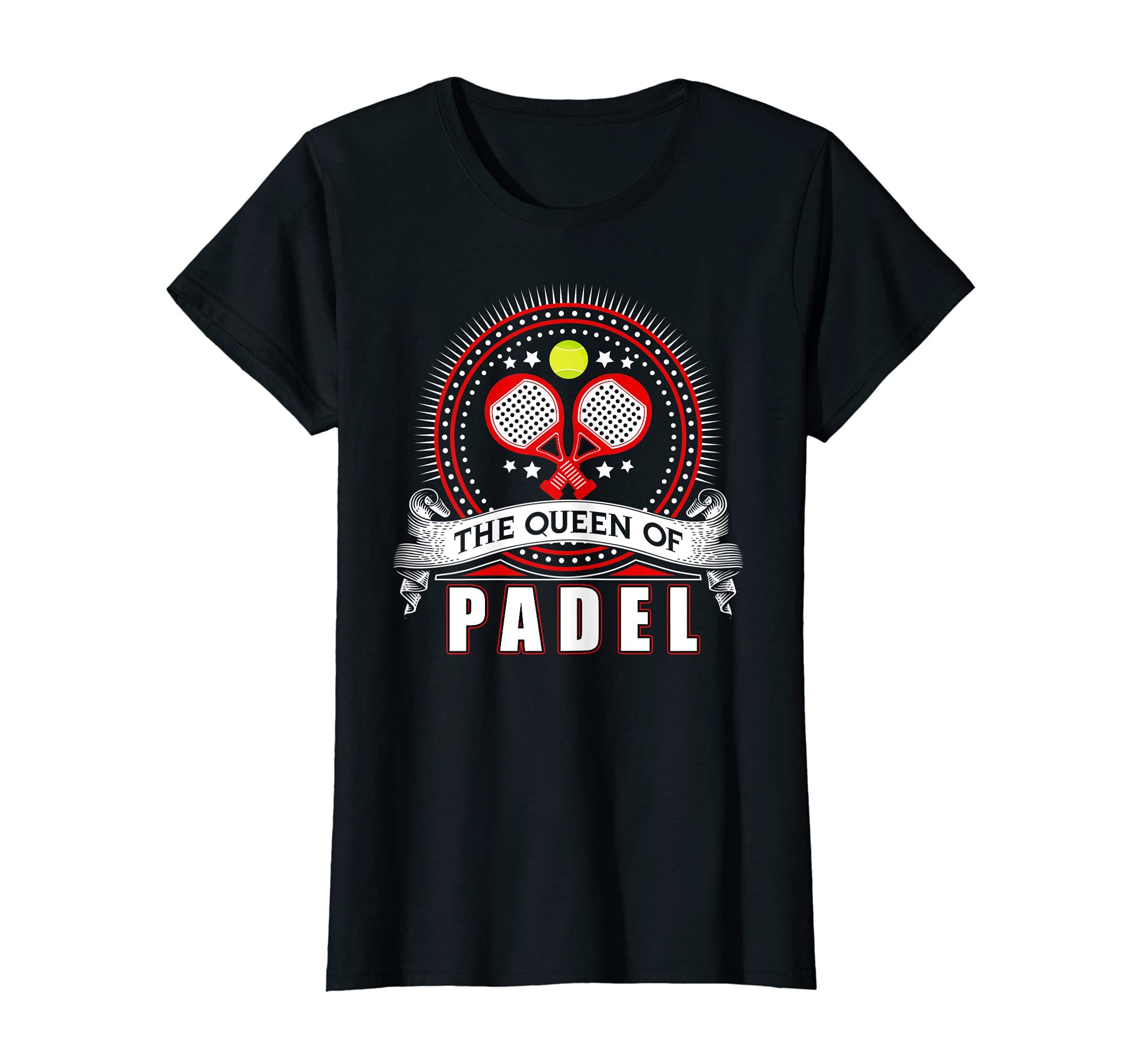 Padel Tennis Ribbon with rackets and ball sport and hobby T-Shirt