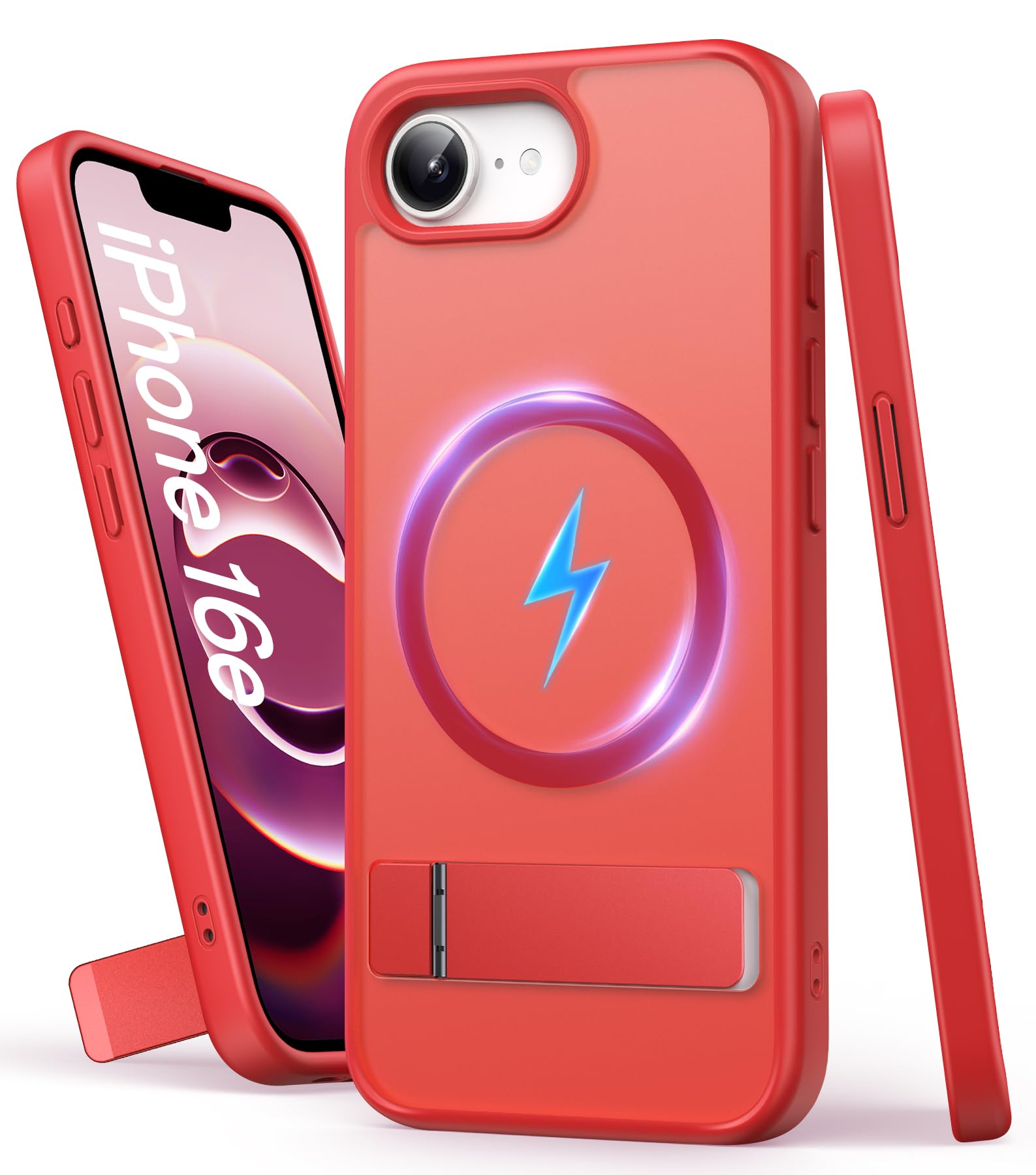 SIXBOX for iPhone 16e Case with Stand, Compatible