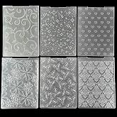 6 Pcs Plastic Embossing Folder Template Love Stars and Flowers Texture A6 Size for Card Making DIY Scrapbooking Paper Crafting Handmade Crafts Scrapbooking Arts Supplies Scrapbook Decor